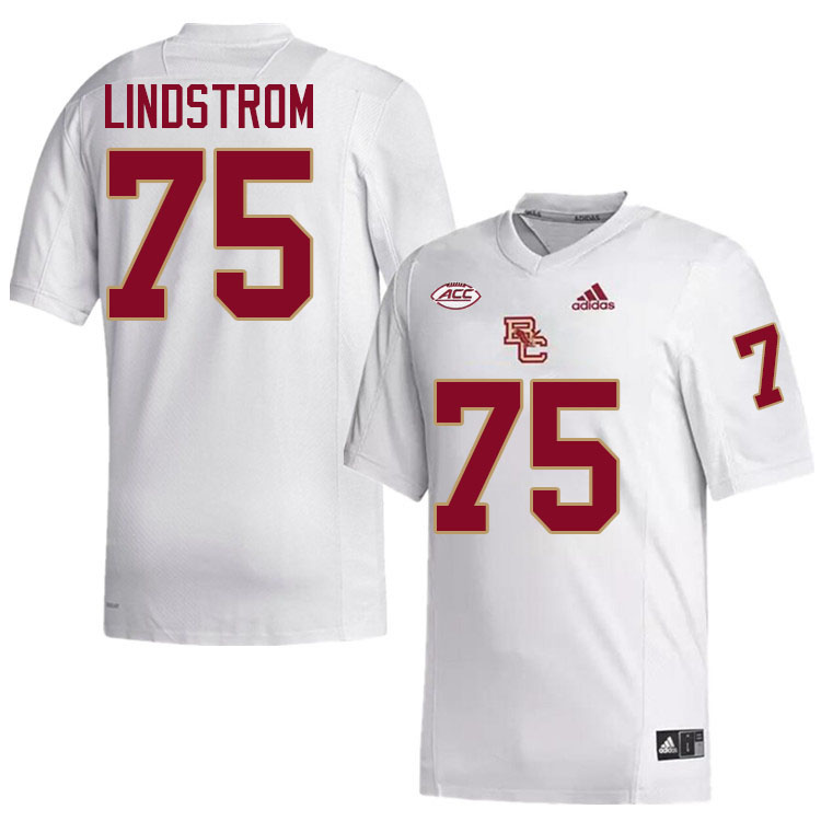 Chris Lindstrom Jersey,#75 Chris Lindstrom Boston College Eagles Football Jersey,Uniforms-White